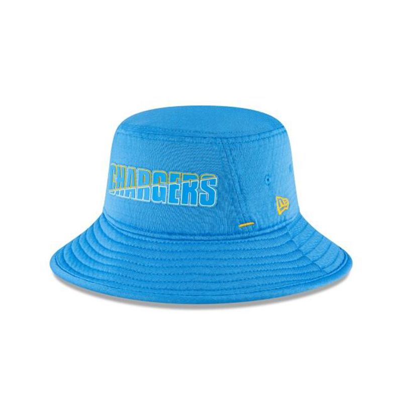 NFL Los Angeles Chargers Official Summer Sideline Stretch (RZY7076) - Blue New Era Bucket Hats